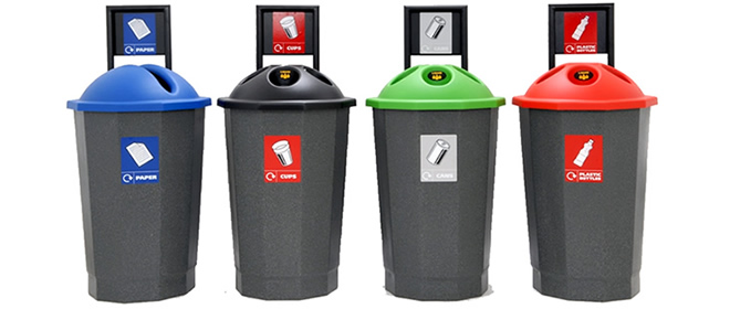 Recycling Bins Range For The Workplace, Office, School, University And Leisure Industries...